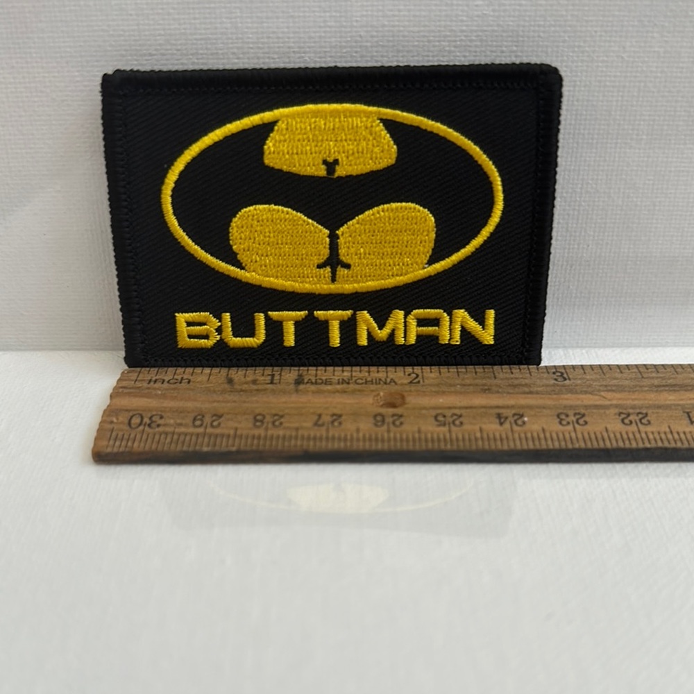 Black and Yellow Buttman Patch